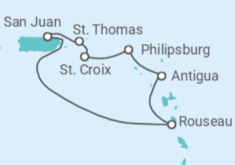 Itinerario del Crucero Islas Vírgenes - Eeuu, Saint Maarten, Antigua Y Barbuda - Royal Caribbean